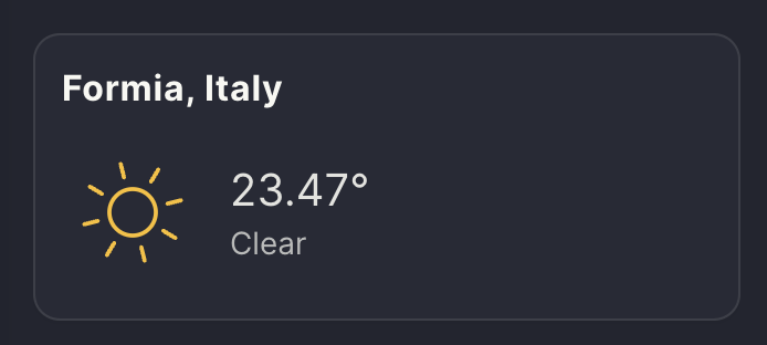 weather widget